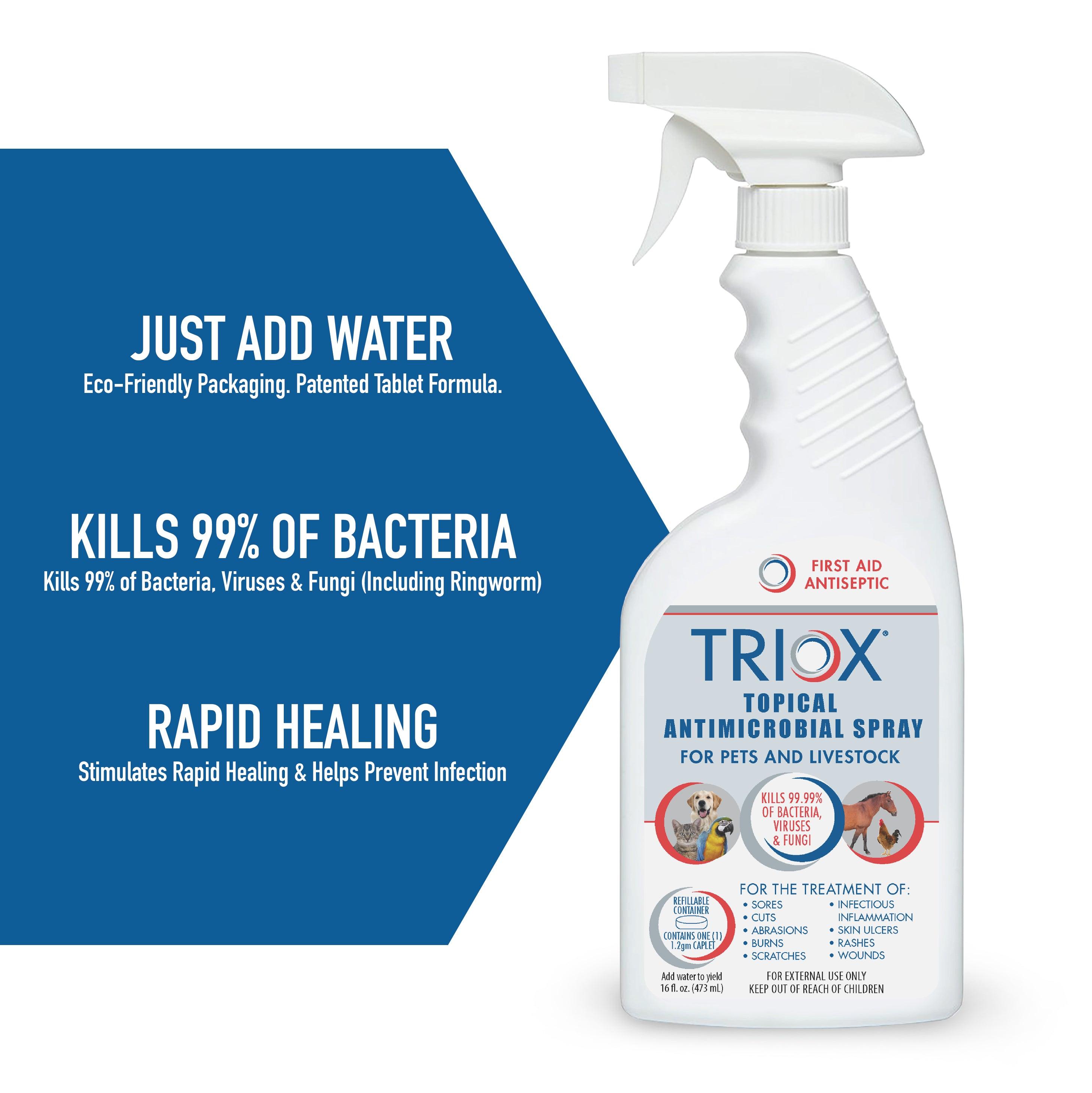 TrioX® - Topical Antimicrobial Spray For Pets & Livestock - Pet-FX